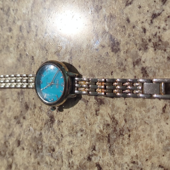 14k Gold Turquoise Vtg watch - Picture 9 of 16